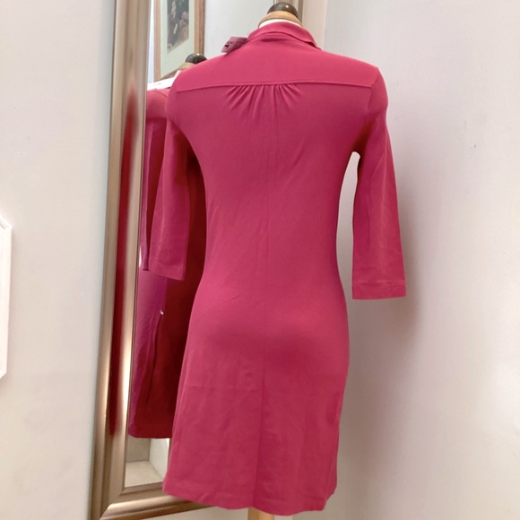 NWT Lacoste pink collared polo shirt dress size EU 38 - Picture 2 of 10